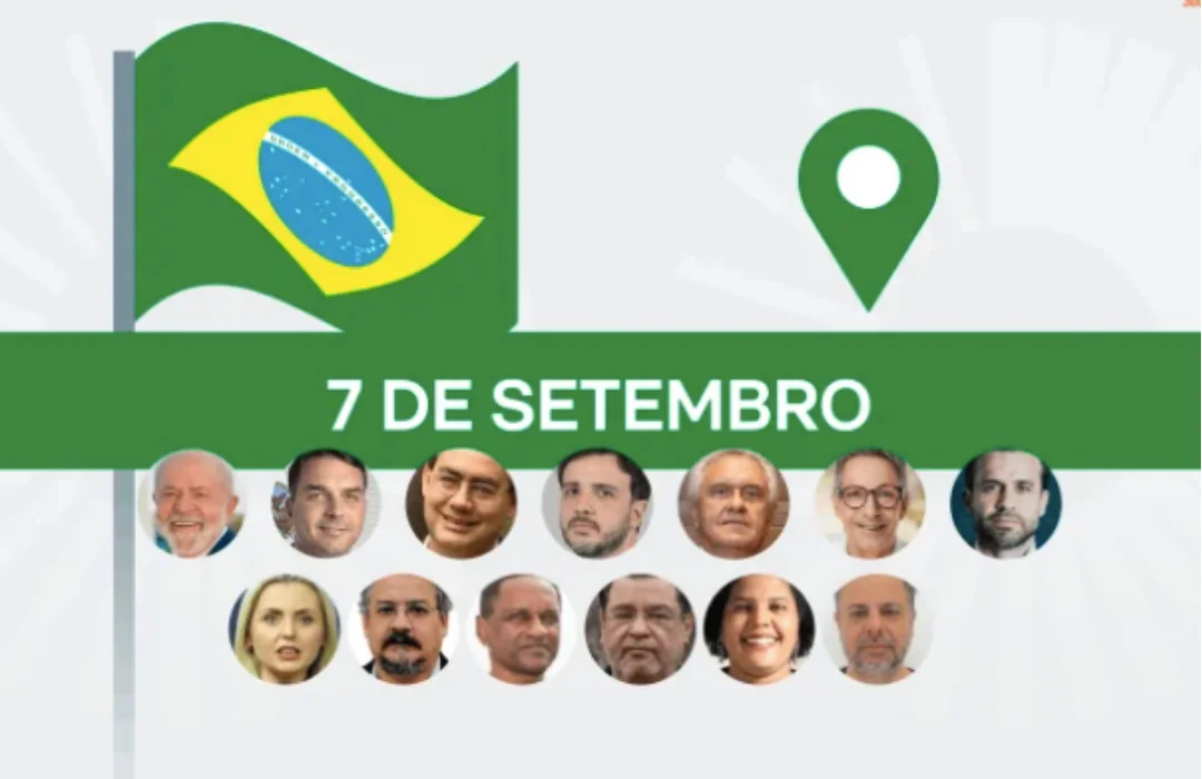 Candidatos à Presidência marcam presença em atos de 7 de Setembro com propostas variadas