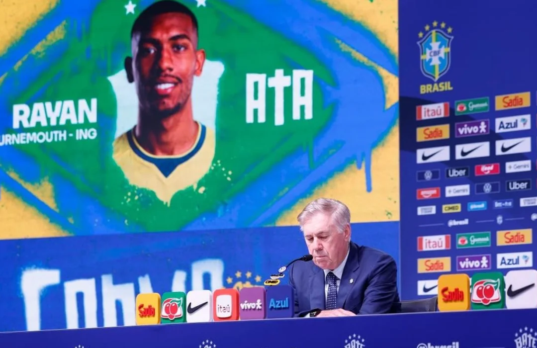 Ancelotti divulga lista de 26 convocados para amistosos da seleção brasileira