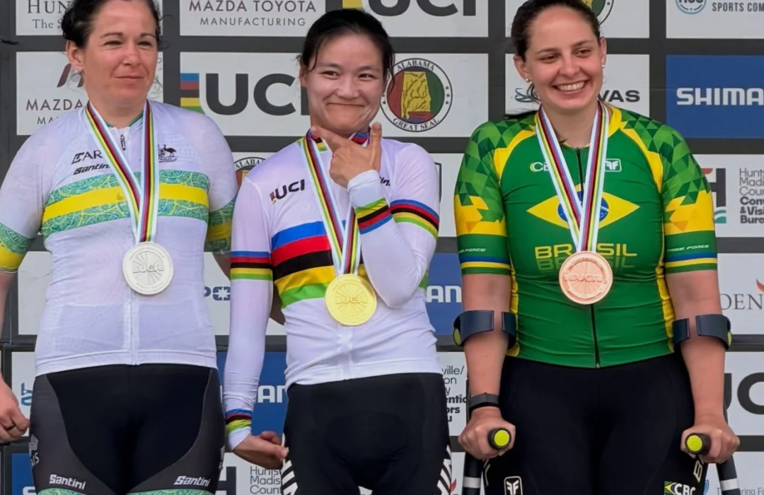 Brasil conquista cinco medalhas no Mundial de paraciclismo de estrada