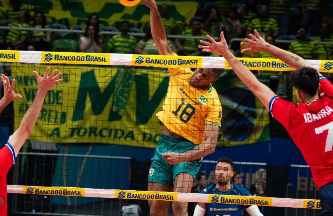 Seleção brasileira de vôlei estreia com vitória convincente no Sul-Americano