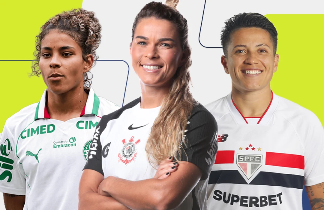 Conheça as três finalistas para melhor lateral-esquerda do Prêmio TV Brasil Petrobras Para Elas