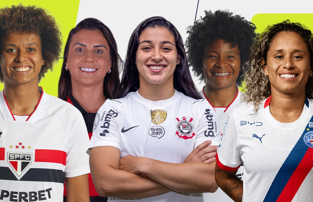 Cinco jogadoras disputam as vagas de meio-campista na Seleção da Temporada do futebol feminino